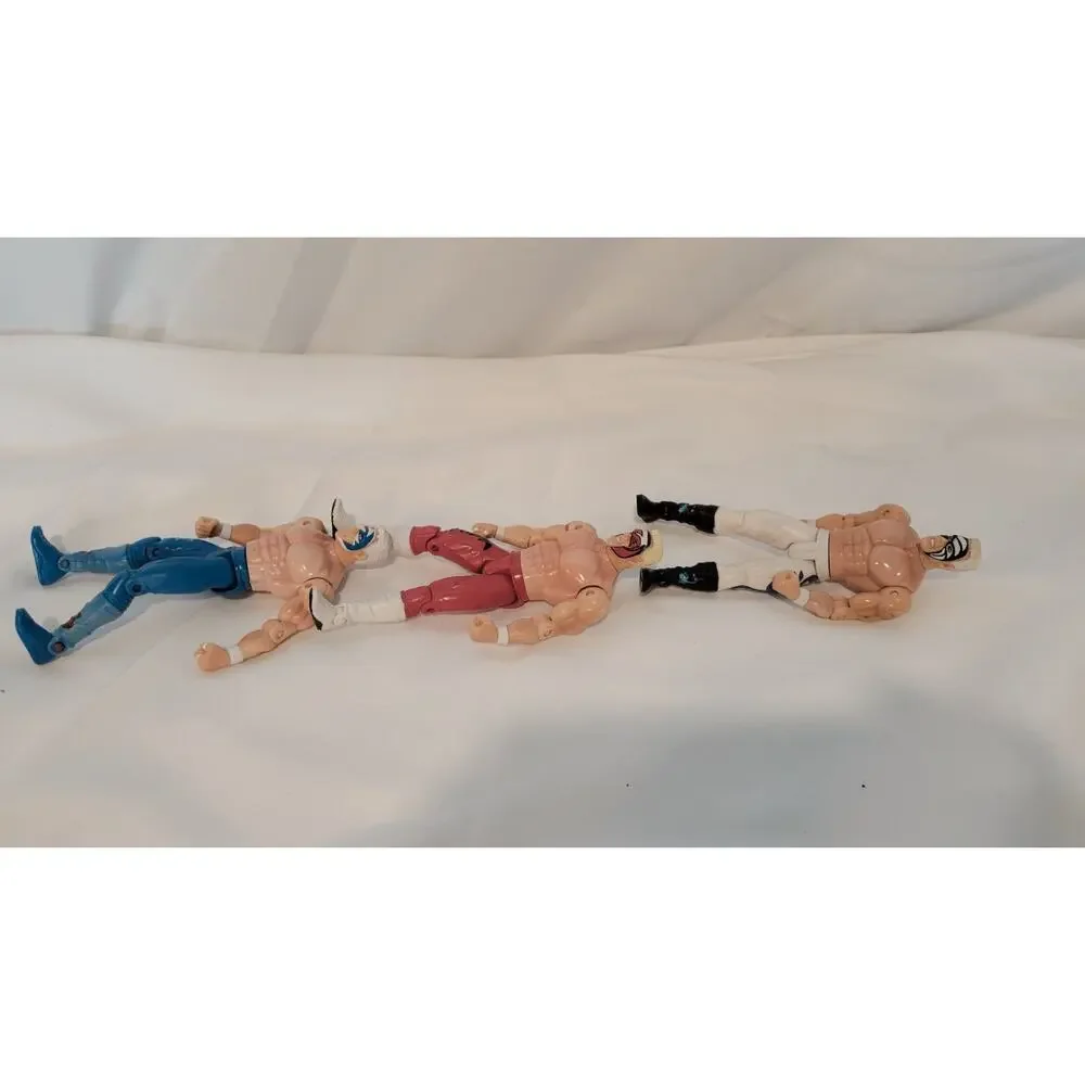 Sting WCW Wrestling Action Figure Lot of 3 Vintage Different Face Paint Loose